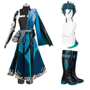 Wuthering Waves Jiyan Blue Outfit Carnival Halloween Cosplay Costume