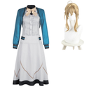 Secrets of the Silent Witch Monica Everett Women Blue Uniform Outfit Cosplay Costume