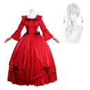 May I Ask for One Final Thing Scarlet El Vandimion Red Dress Carnival Halloween Cosplay Costume