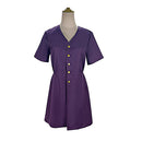 Cosplay Costume Beth Bixler Evil Dead Rise Dress Purple Women Halloween Carnival Party Outfits