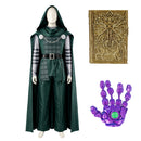 Cosplay Costume Doctor Doom Fullset Green Men Halloween Carnival Party Outfits