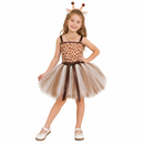 Cosplay Costume Giraffe Tutu Skirt 4Pcs Set Kids Children Halloween Carnival Party Outfits