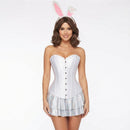 Cosplay Costume Hannah Wells Off Campus (2026) Bunny Girl Corset Set White Women Halloween Carnival Party Outfits