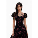 Cosplay Costume Nikki Freeman Obsession (2026) Sarah Floral Dress Black Women Halloween Carnival Party Outfits