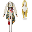 Cosplay Costume R.S Sea of Remnants Floral Pirate Dress Green Halloween Carnival Party Outfits