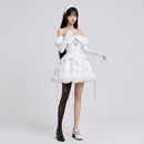 Cosplay Costume Sua Zombie Stage (2026) R1 Stage Dress Set White Women Halloween Carnival Party Outfits