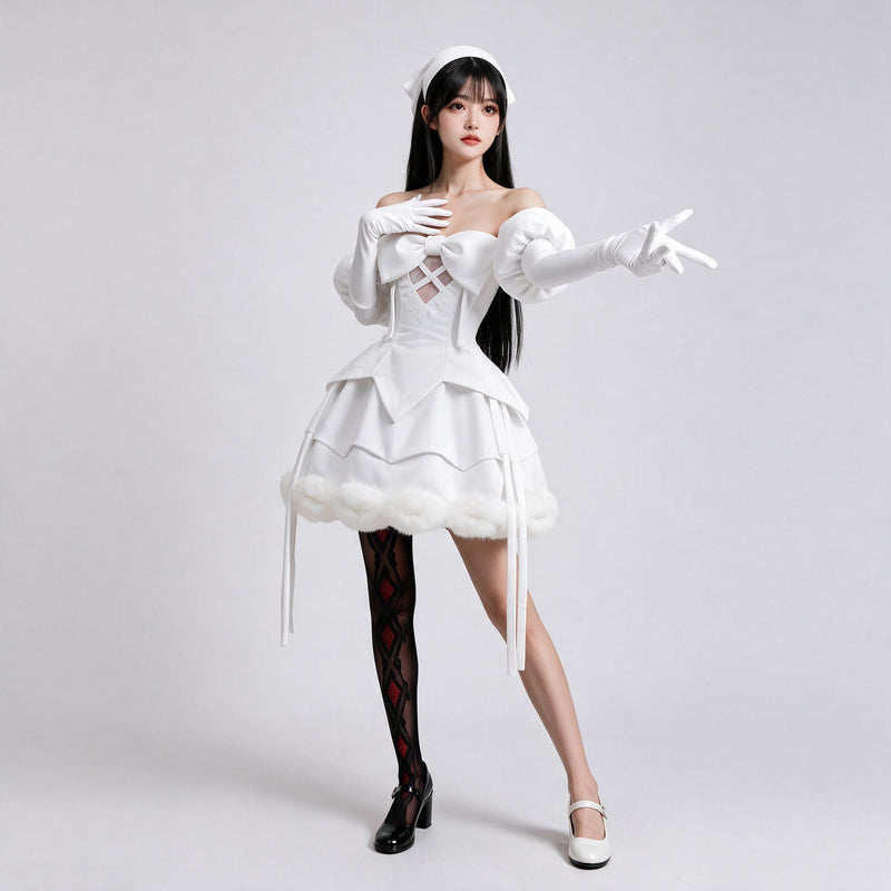 Cosplay Costume Sua Zombie Stage (2026) R1 Stage Dress Set White Women ...