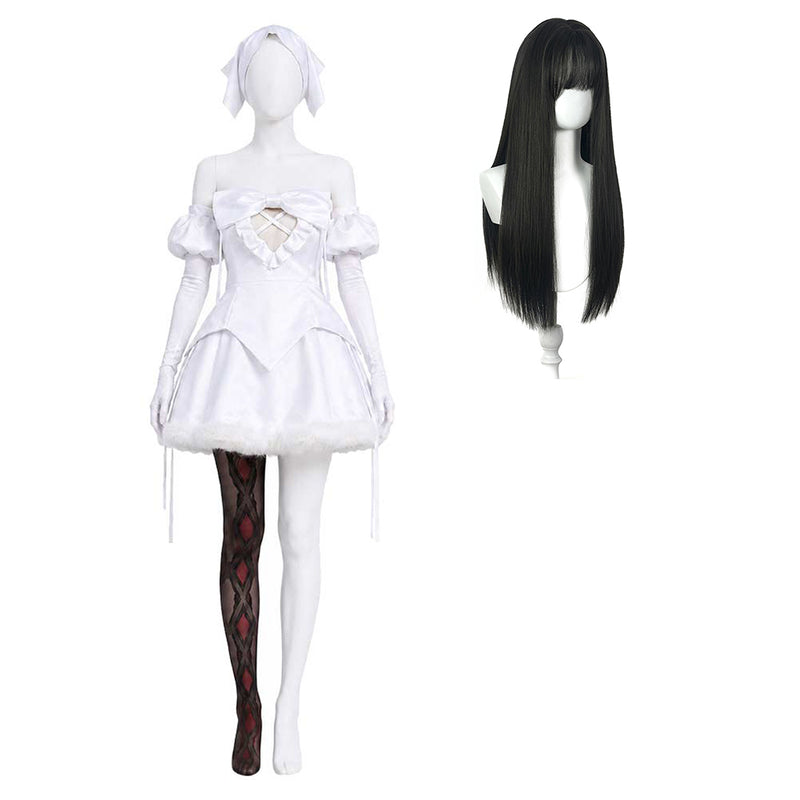 Cosplay Costume Sua Zombie Stage (2026) R1 Stage Dress Set White Women Halloween Carnival Party Outfits