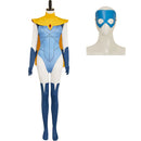 Dispatch Blonde Blazer Yellow Cape Jumpsuit Outfit Women Halloween Carnival Party Cosplay Costume