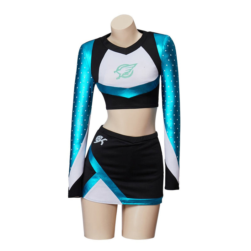 Euphoria Maddy Perez Blue Cheerleader Outfit Women Halloween Carnival Party Cosplay Costume Euphoria Maddy Perez Blue Cheerleader Outfit Women Halloween Carnival Party Cosplay Costume