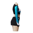 Euphoria Maddy Perez Blue Cheerleader Outfit Women Halloween Carnival Party Cosplay Costume