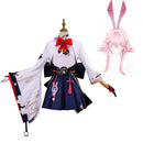 Cosplay Costume Evanescia Honkai: Star Rail 4.2 Fullset Pink Women Halloween Carnival Party Outfits
