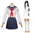FF Tifa Lockhart Women White Uniform Dress Carnival Halloween Cosplay Costume