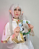 Sousou No Frieren Frieren: Beyond Journey's End Frieren White Outfits Halloween Carnival Suit Cosplay Costume
