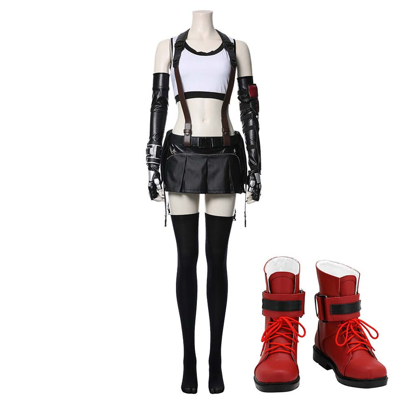 tifa lockhart card sleeves FF VII FF7 Remake Tifa Lockhart Cosplay Costume Full Set Costume Outfits
