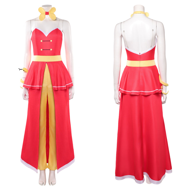 Hazbin Hotel Season 2 Charlie Morningstar Curtain Call Red Dress Outfits Women Halloween Carnival Party Cosplay Costume