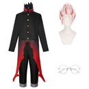 Ken Takakura Okarun Black Red Outfit Carnival Halloween Cosplay Costume