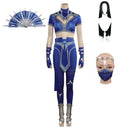 MK Mortal Kombat Kitana Outfits Halloween Carnival Party Cosplay Costume