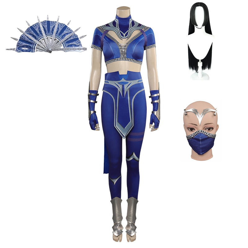 MK Mortal Kombat Kitana Outfits Halloween Carnival Party Cosplay Costume MK Mortal Kombat Kitana Outfits Halloween Carnival Party Cosplay Costume