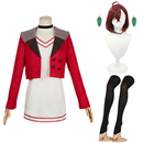 Momo Ayase Women Red Dress Outfit Carnival Halloween Cosplay Costume