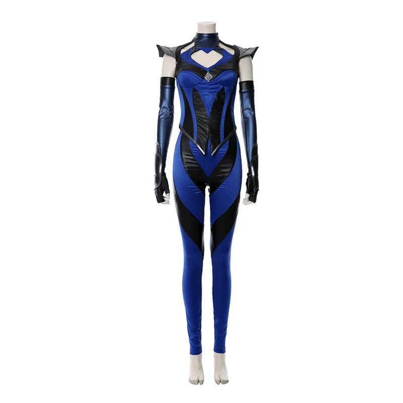 Mortal Kombat 11 Kitana Outfit Halloween Carnival Suit Cospaly Costume