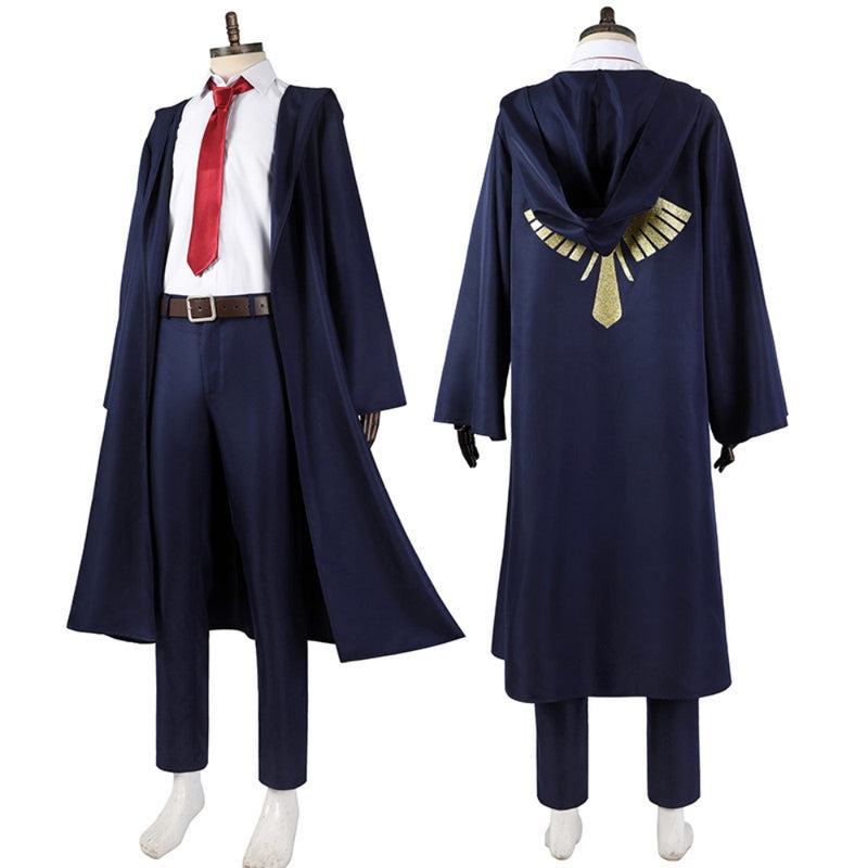 Mashle: Magic and Muscles Season 2 (2024) Anime Mash Burnedead Blue Magic Robe Cosplay Costume