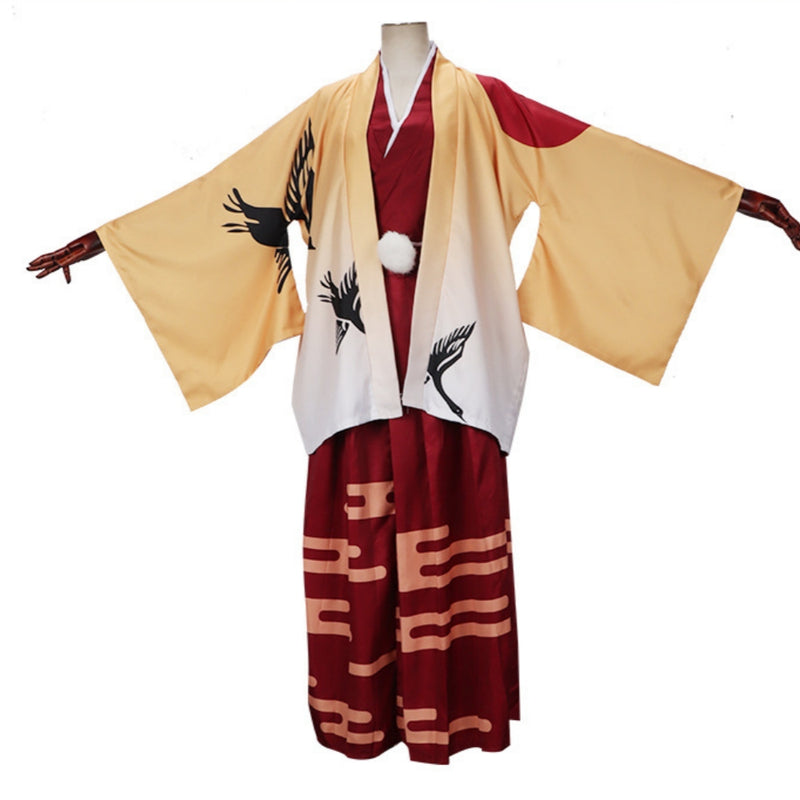 Nakahara Chuuya Red Kimono Party Carnival Halloween Cosplay Costume