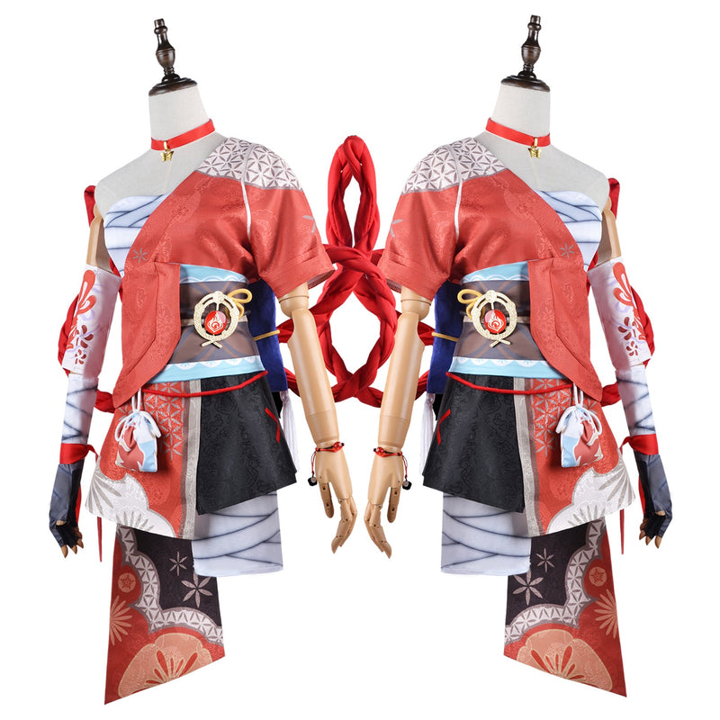 Genshin Impact Yoimiya Halloween Carnival Suit Outfits Cosplay Costume