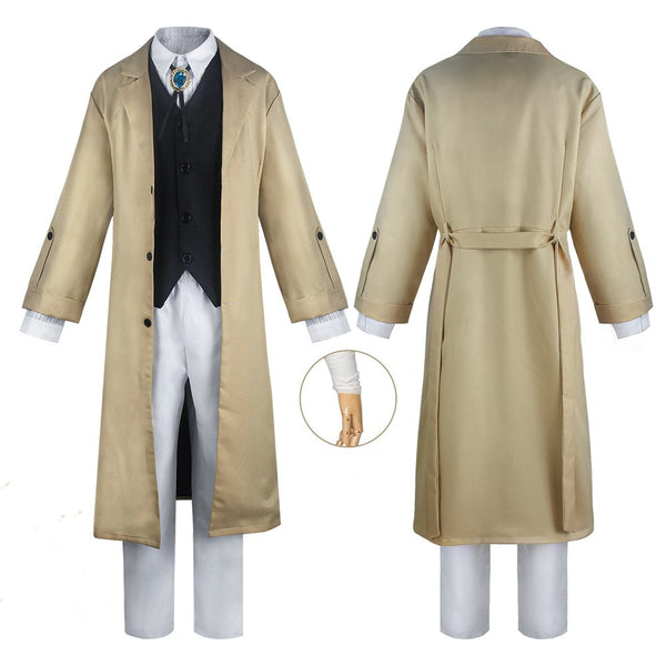 Dazai Osamu Outfits Cosplay Costume Halloween Party Suit