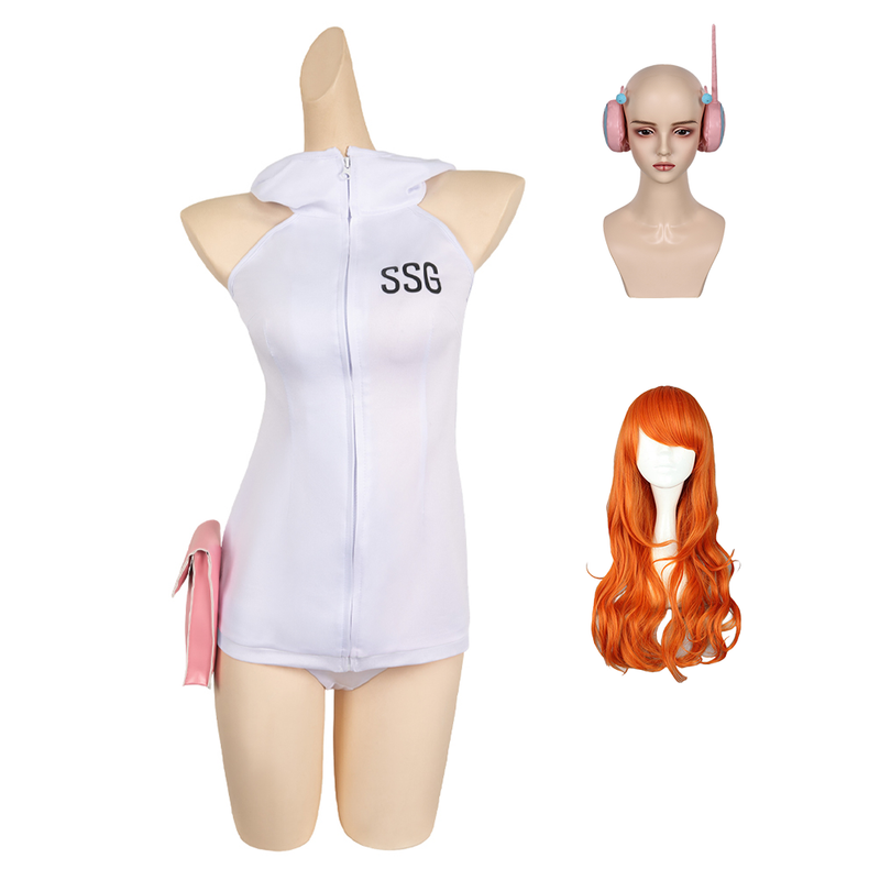 One Piece Egghead Arc Anime Nami White Suit Party Carnival Halloween Cosplay Costume