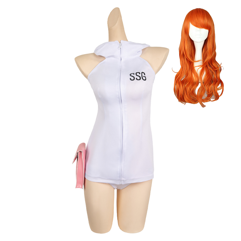 One Piece Egghead Arc Nami White Suit Party Carnival Halloween Cosplay Costume