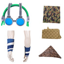 Props Usopp One Piece Season 2 Head Scarf Wristband Goggle Men Halloween Carnival Party Accessories