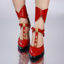 Wuthering Waves Phrolova Women Red Dress Full Set Carnival Halloween Cosplay Costume