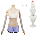 Seiko Ayase Women White Outfit Party Carnival Halloween Cosplay Costume