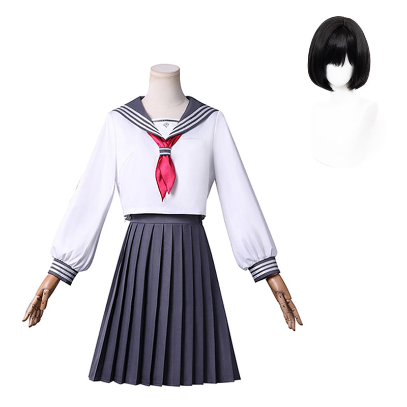 Silent Hill f Shimizu Hinako Women White School Uniform JK Halloween Carnival Party Cosplay Costume