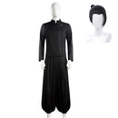 Suguru Geto Black Top Pants Set Outfit Men Halloween Carnival Party Cosplay Costume