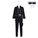 Tamon‘s B-Side Tamon Fukuhara Black Vest Uniform Set Outfit Men Halloween Carnival Party Cosplay Costume