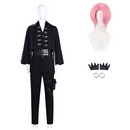 Tamon‘s B-Side Tamon Fukuhara Black Vest Uniform Set Outfit Men Halloween Carnival Party Cosplay Costume