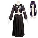 The Hundred Line: Last Defense Academy Hiruko Shizuhara Women Black Dress Cosplay Costume