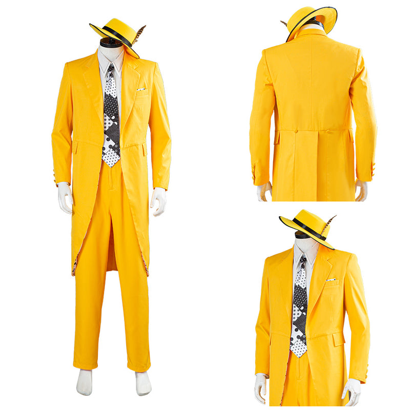 Yellow Slim Fit 2 Piece Peak Lapel Suit for Men by GentWith.com