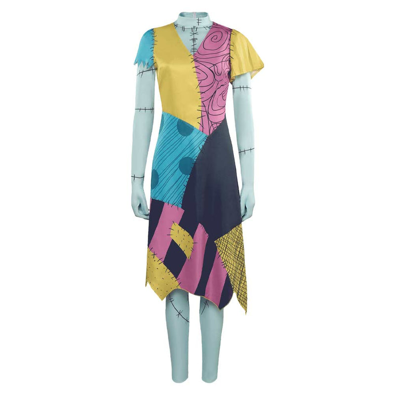 The Nightmare Before Christmas Sally Dress Outfits Party Carnival Halloween Cosplay Costume The Nightmare Before Christmas Sally Dress Outfits Party Carnival Halloween Cosplay Costume