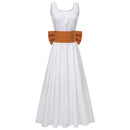 The Ugly Stepsister Elvira Women White Dress Halloween Carnival Party Cosplay Costume
