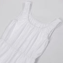 The Ugly Stepsister Elvira Women White Dress Halloween Carnival Party Cosplay Costume