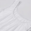 The Ugly Stepsister Elvira Women White Dress Halloween Carnival Party Cosplay Costume
