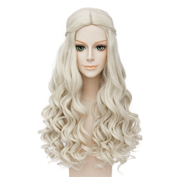 House of the Dragon Rhaenyra Targaryen Cosplay Braid Wig Heat Resistant Synthetic Hair Carnival Halloween Party Props