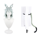 Wig Yaniko Sato Chainsmoker Cat (2026) High Temperture Resistance Hair Tail Set Green Women Halloween Carnival Party Accessories