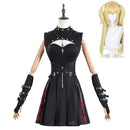Women Black Gothic Dress Outfit Carnival Halloween Cosplay Costume