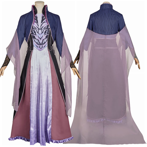 Agatha All Along Agatha Harkness Women Purple Outfit Carnival Halloween Cosplay Costume