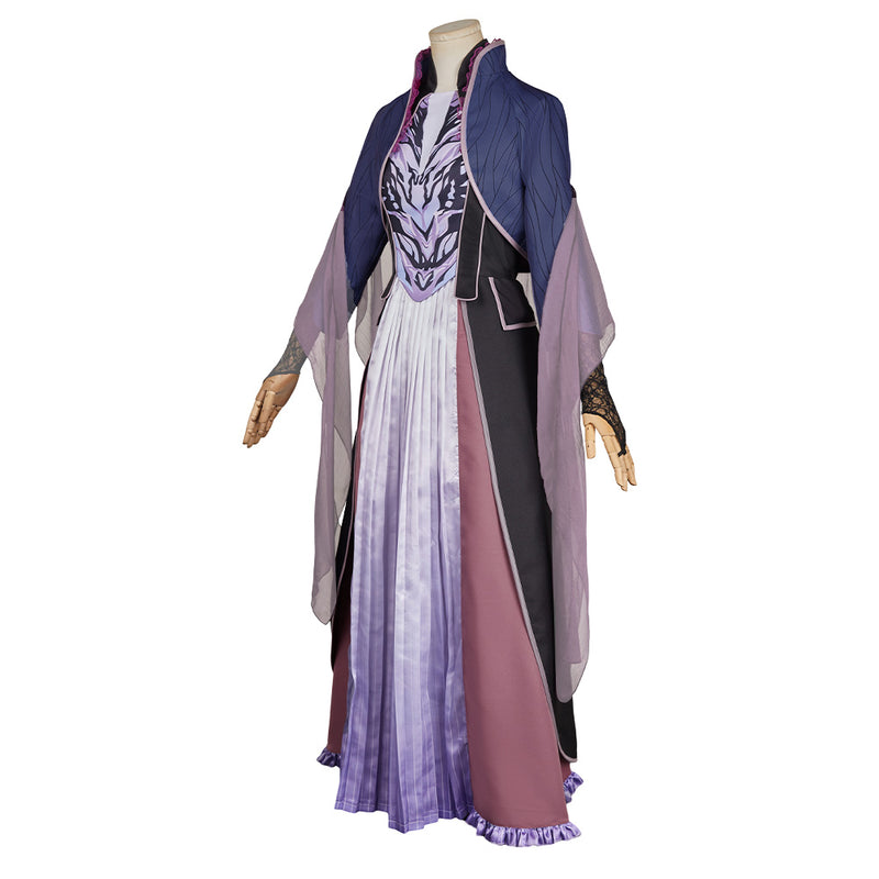 Agatha All Along Agatha Harkness Women Purple Outfit Carnival Halloween Cosplay Costume