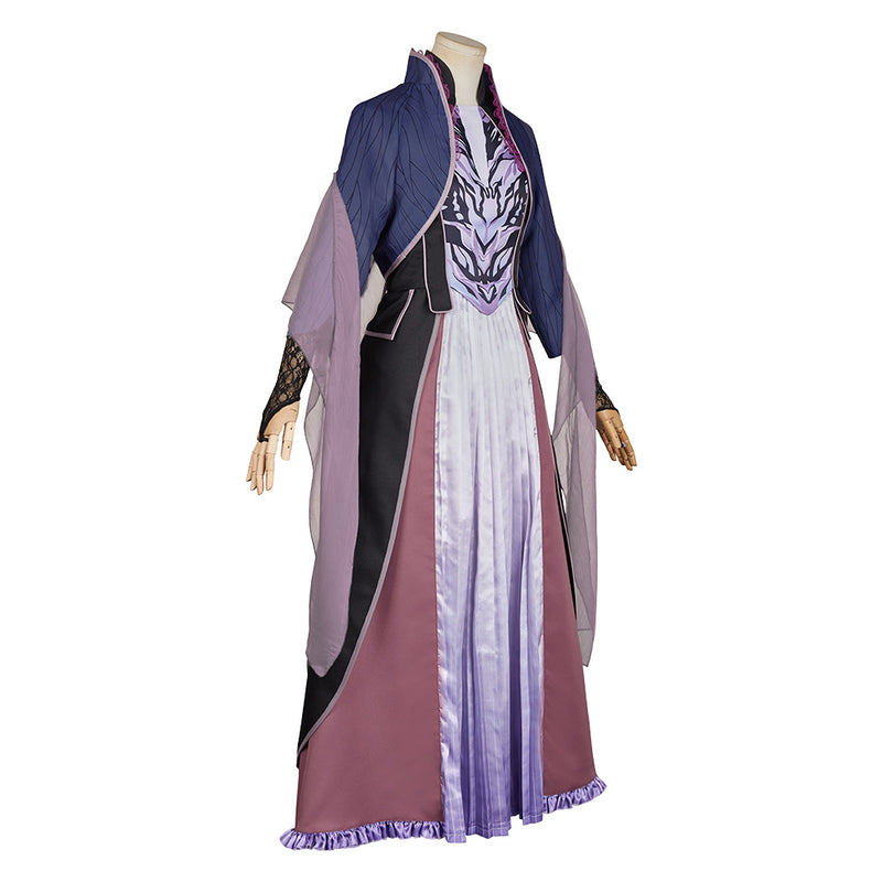 Agatha All Along Agatha Harkness Women Purple Outfit Carnival Halloween Cosplay Costume